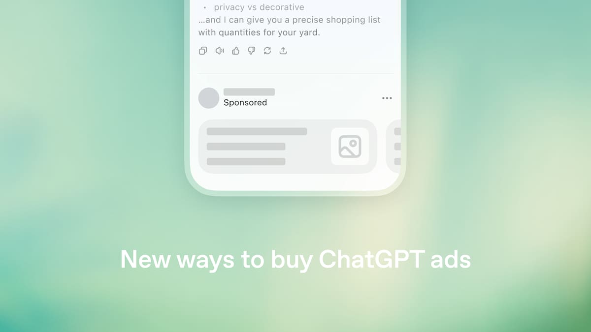 New ways to buy ChatGPT ads